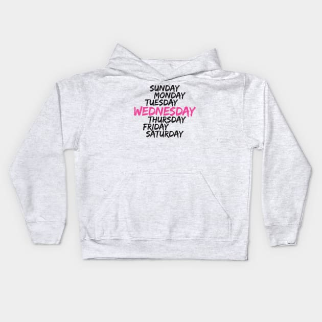 On Wednesdays We Wear Pink Kids Hoodie by redesignBroadway